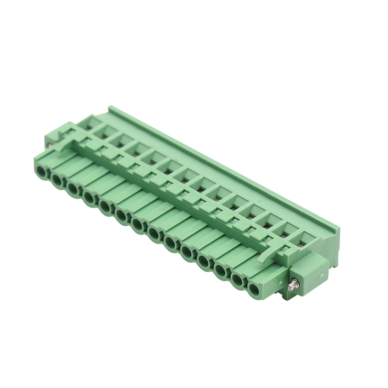 Женски зелен 5.08MM PCB клемен блок